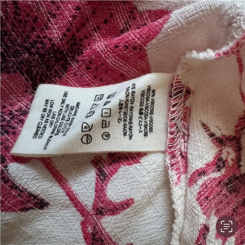Free People Red Floral Mini Dress